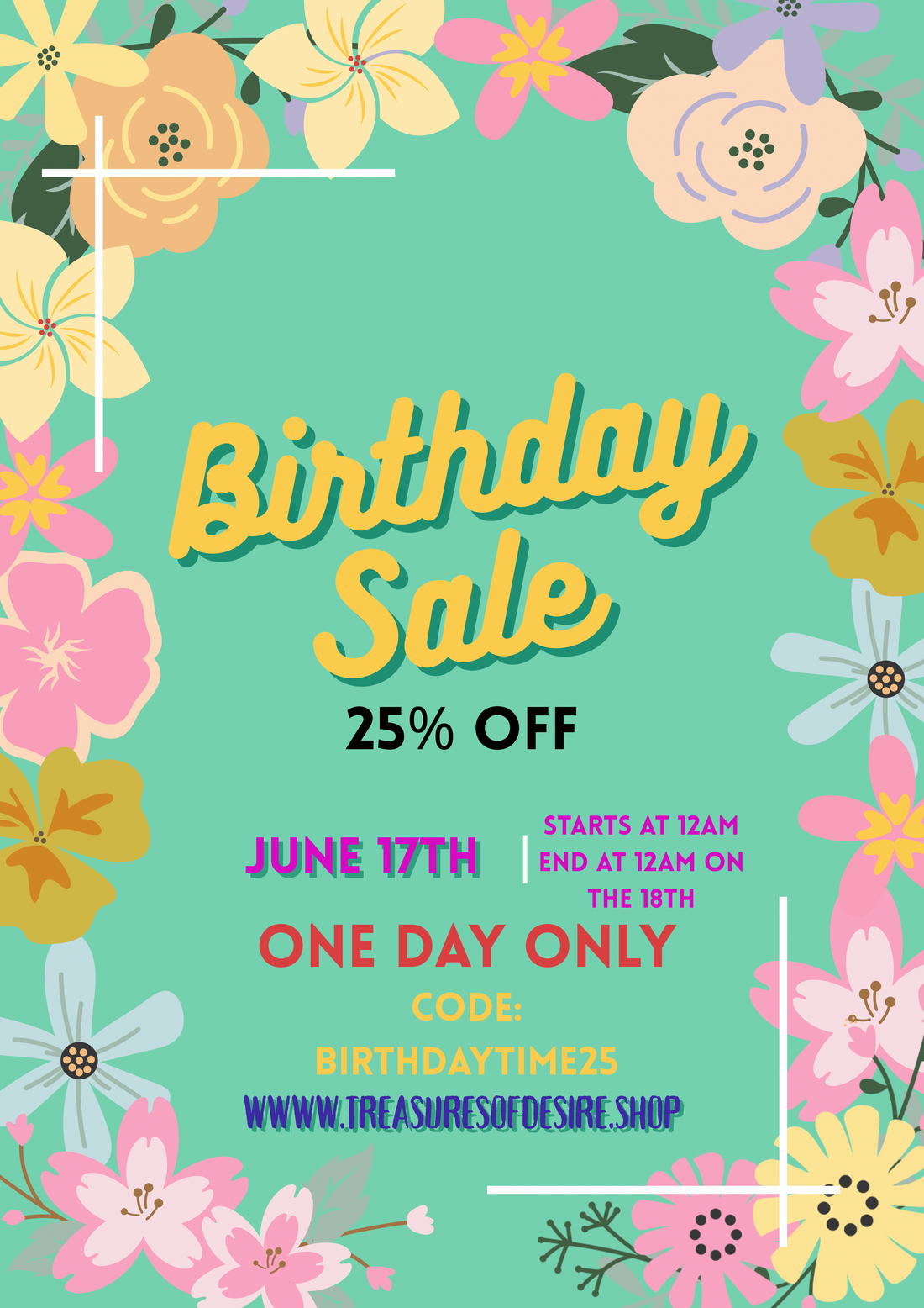 Birthday Sale