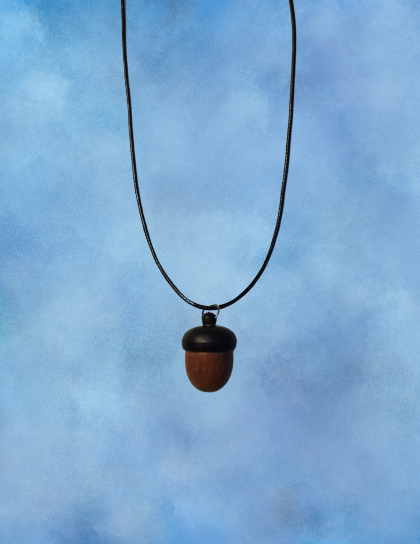Black Acorn Jar Neclace