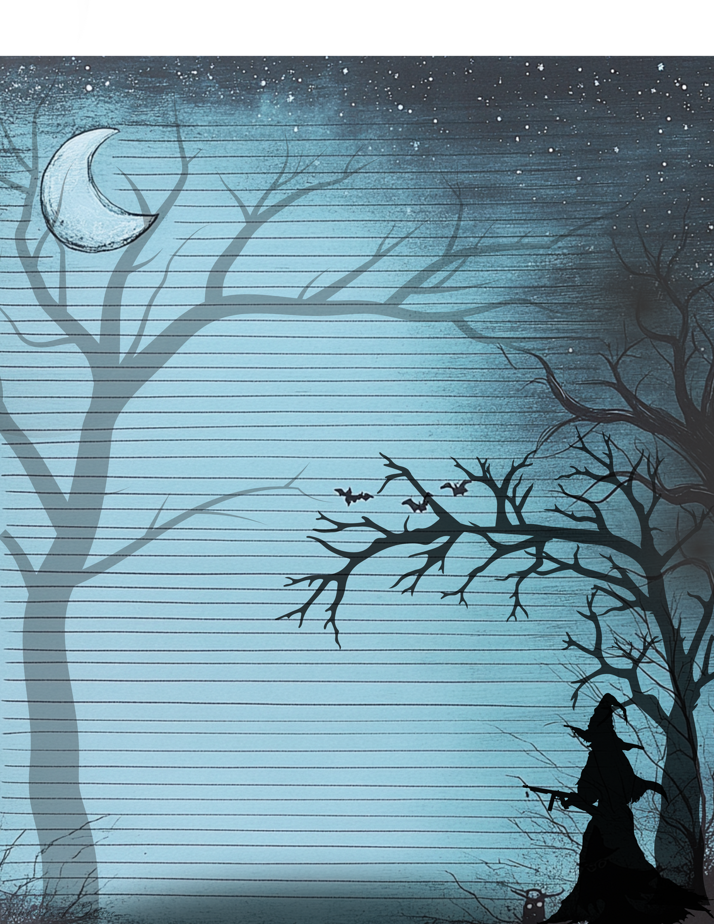 Retro Spooky Stationery