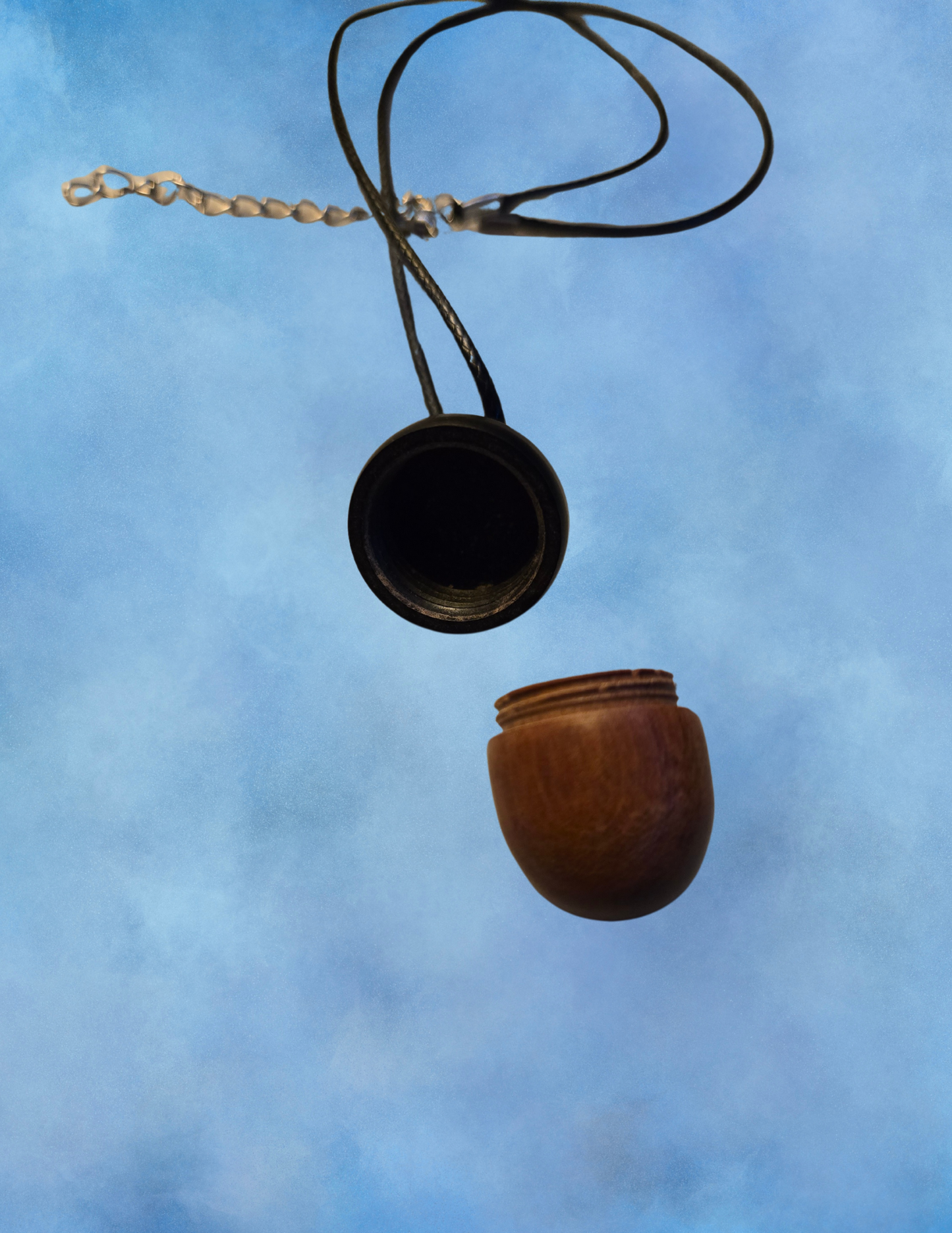 Black Acorn Jar Neclace