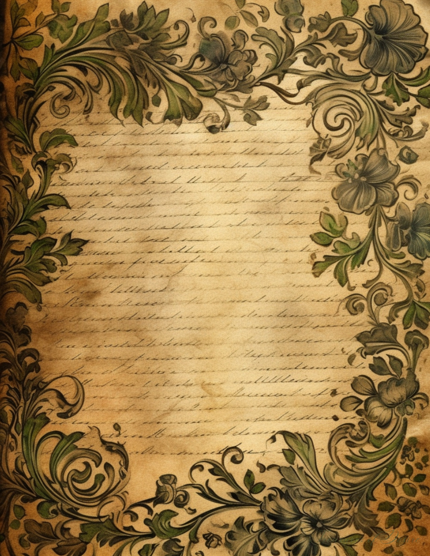 Wrapped In Vines Stationary Set