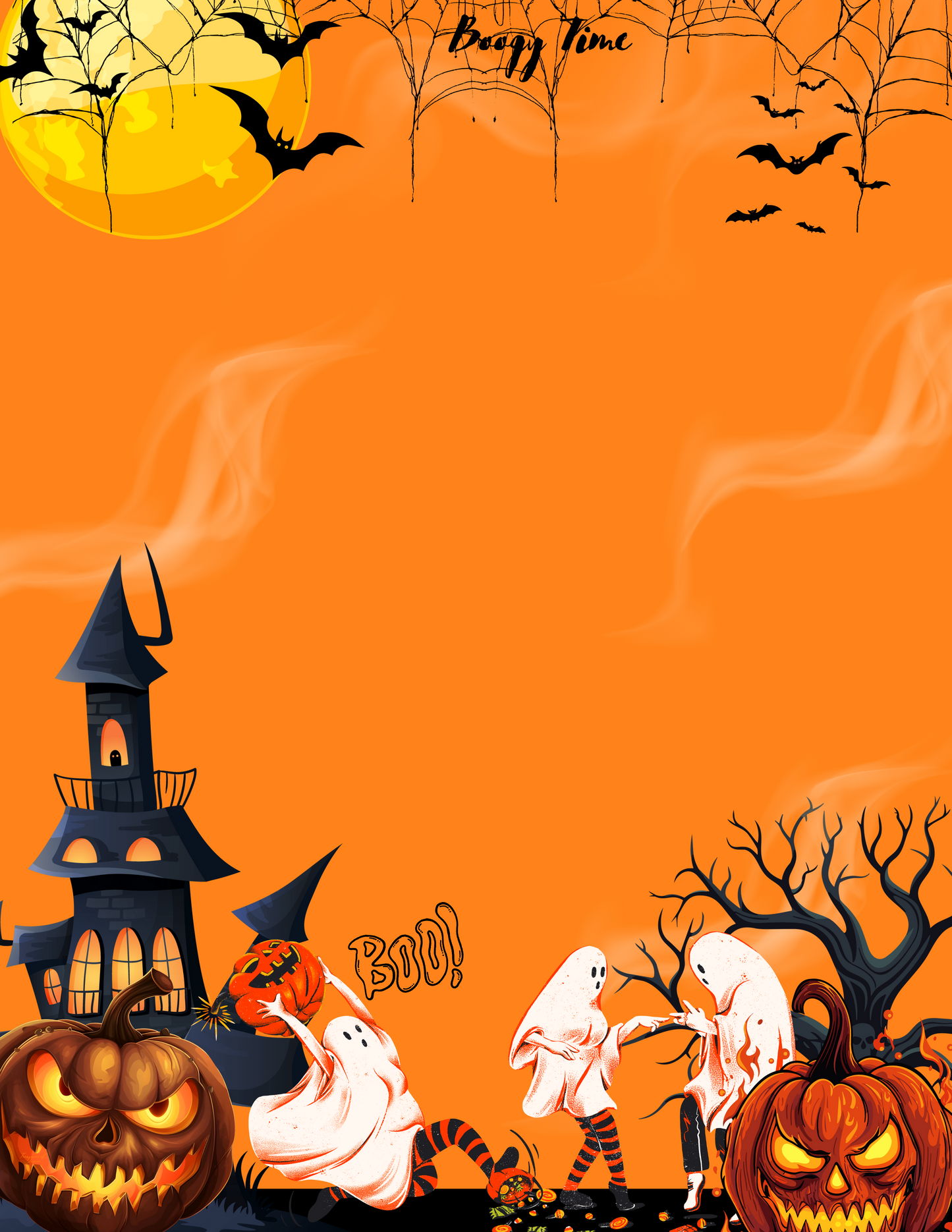 Spooky Halloween Stationery Set – 30 Physical Sheets | 8.5 x 11 in
