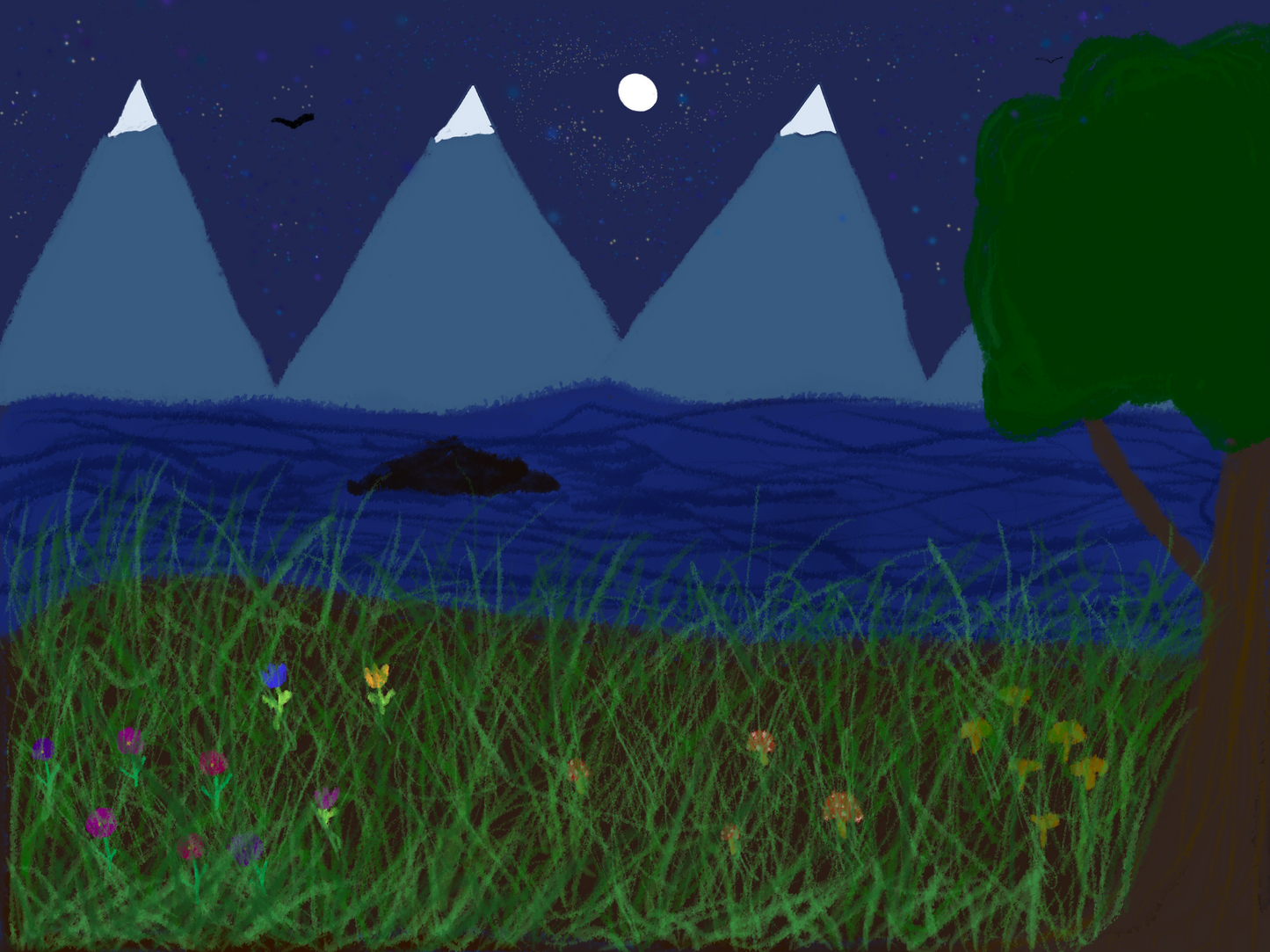 Summer Nights Poster Print