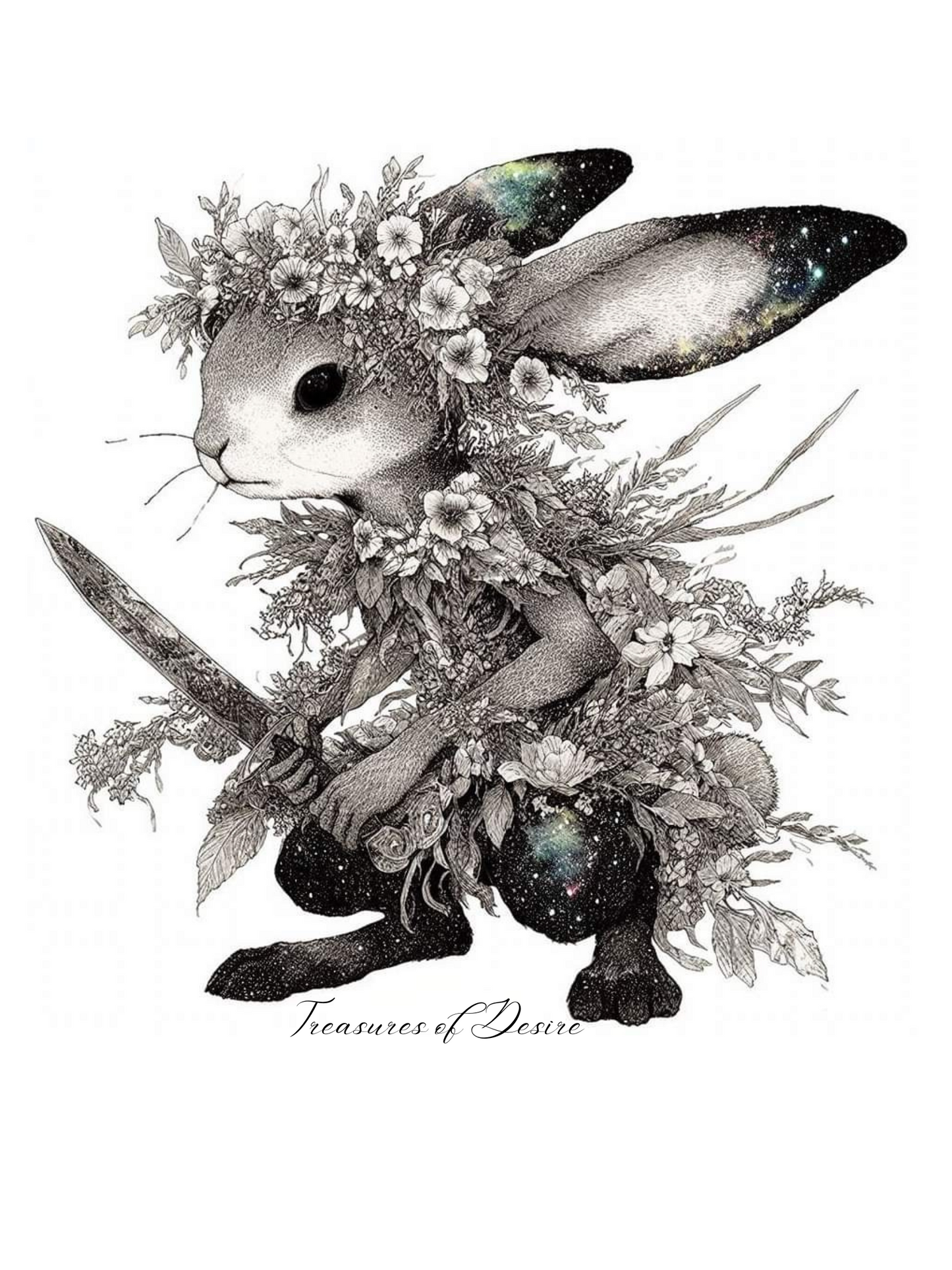 Nyx Magical Bunny Poster Print
