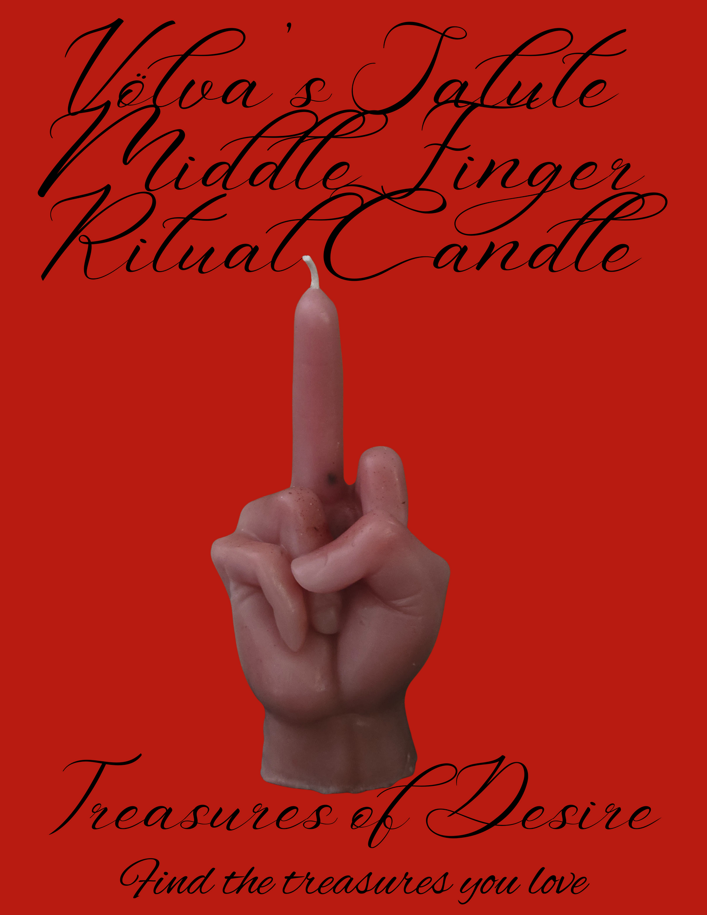Banefire Bundle – Fuck Off Oil (5 oz) + Völva’s Salute Middle Finger Ritual Candle