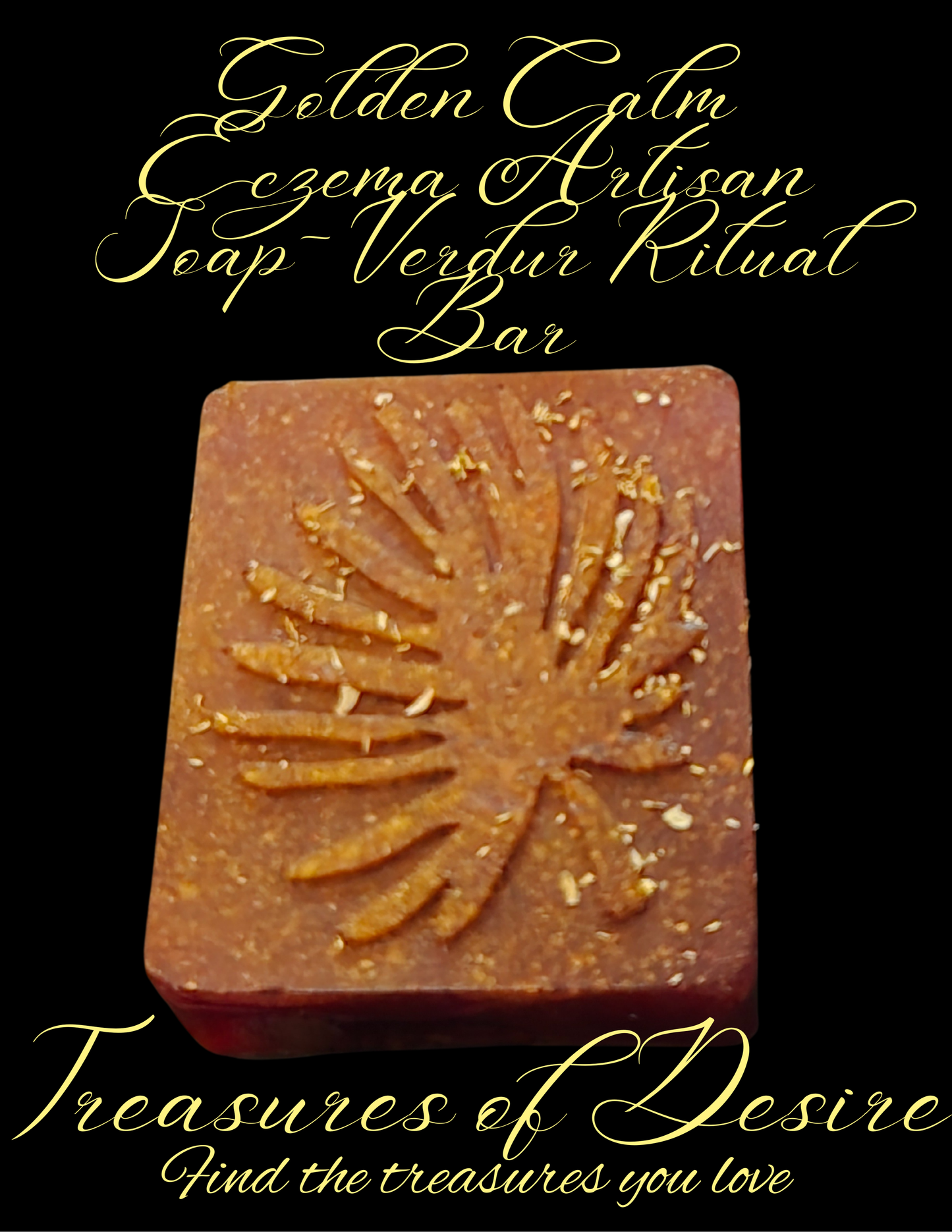 Golden Calm Eczema Luxery Artisan Soap - Verdure Bar