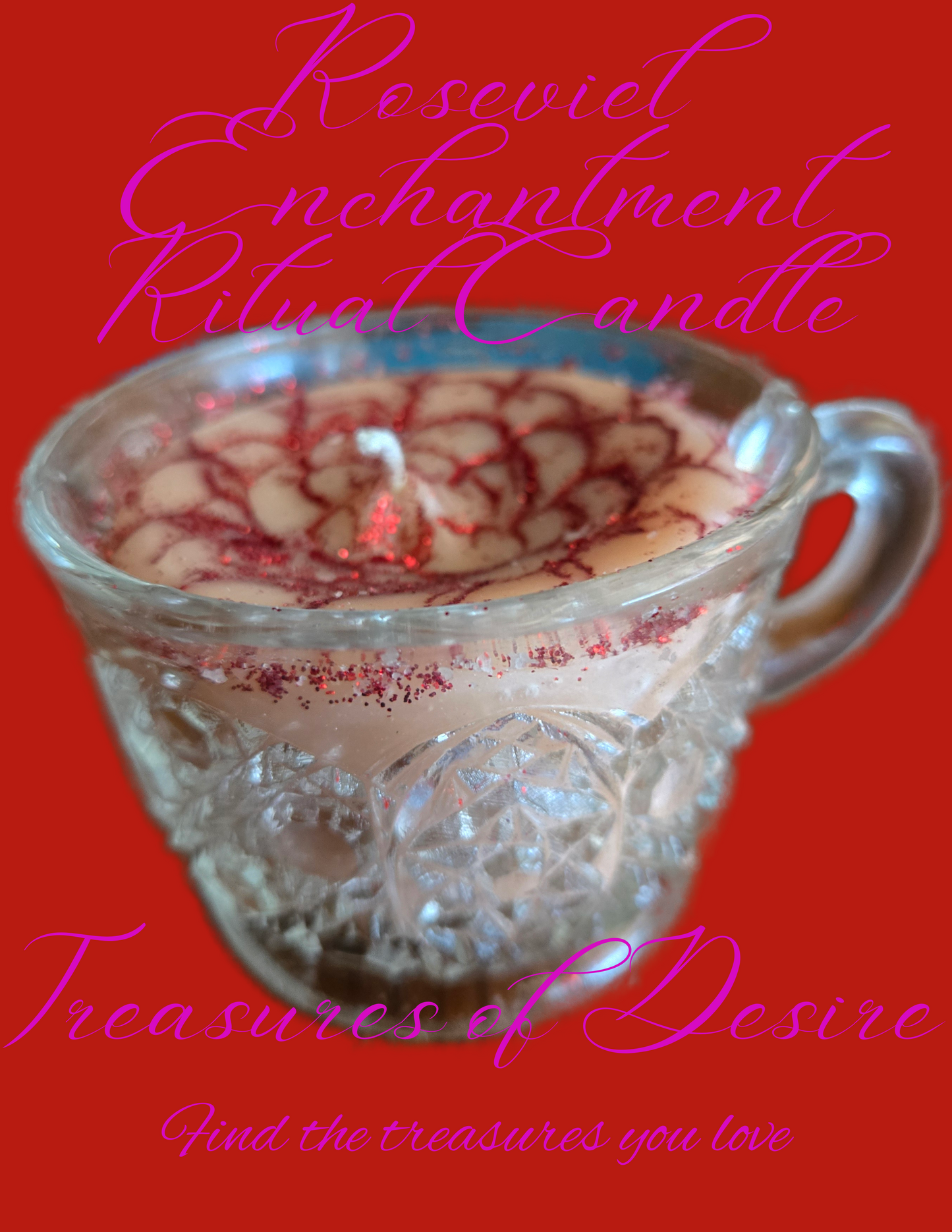 Roseviel Enchantment Ritual Candle