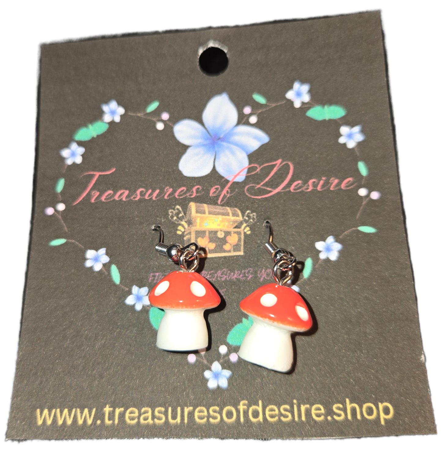 Orange Mushroom Danglers