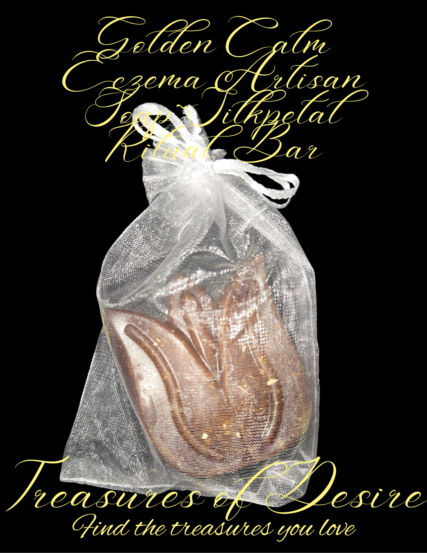 Golden Calm Eczema Luxery Artisan Soap - Silkpetal Tullissence