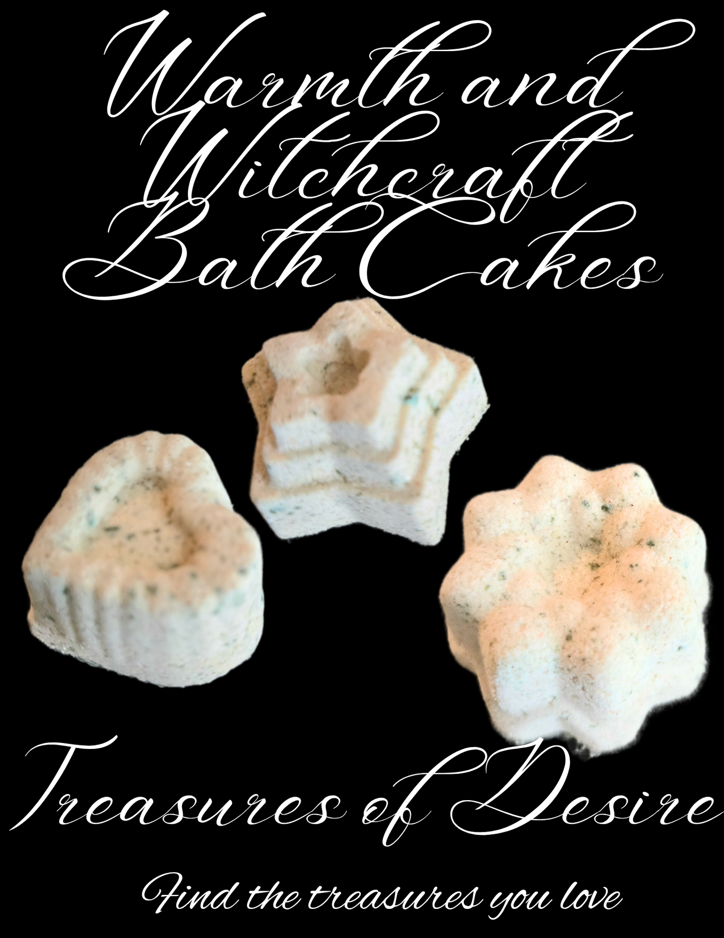 Warmth & Witchcraft Bath Bomb Cakes Set with Ritual Card