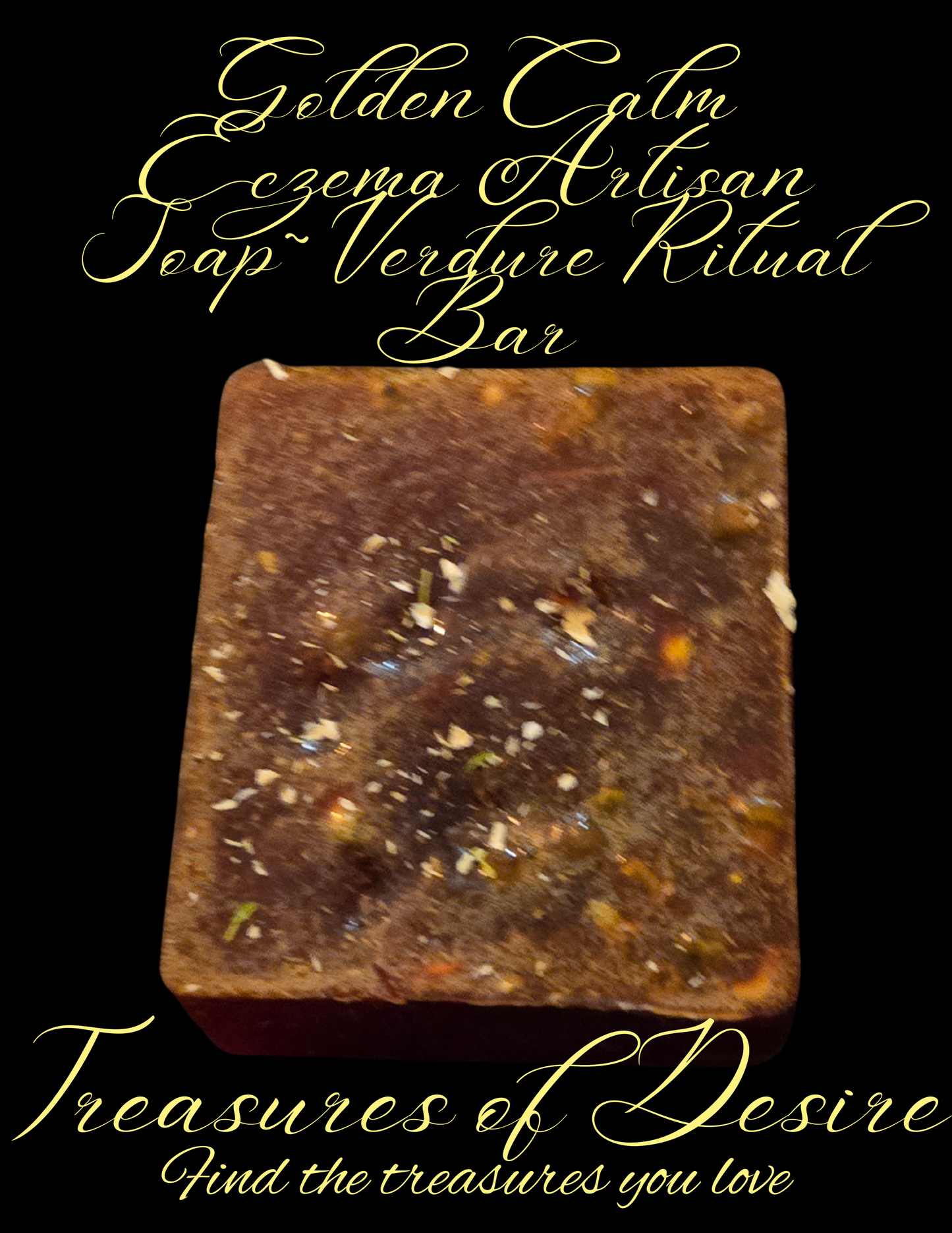 Golden Calm Eczema Luxery Artisan Soap - Verdure Bar