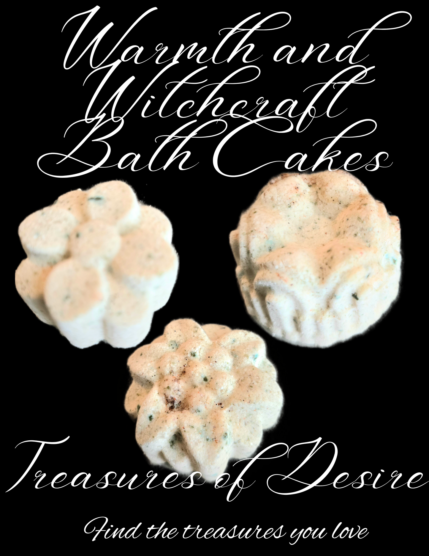 Warmth & Witchcraft Bath Bomb Cakes Set with Ritual Card