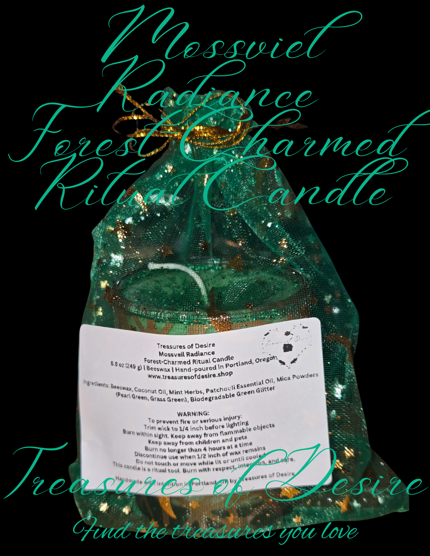 Mossviel Radiance Forest-Charmed Ritual Candle
