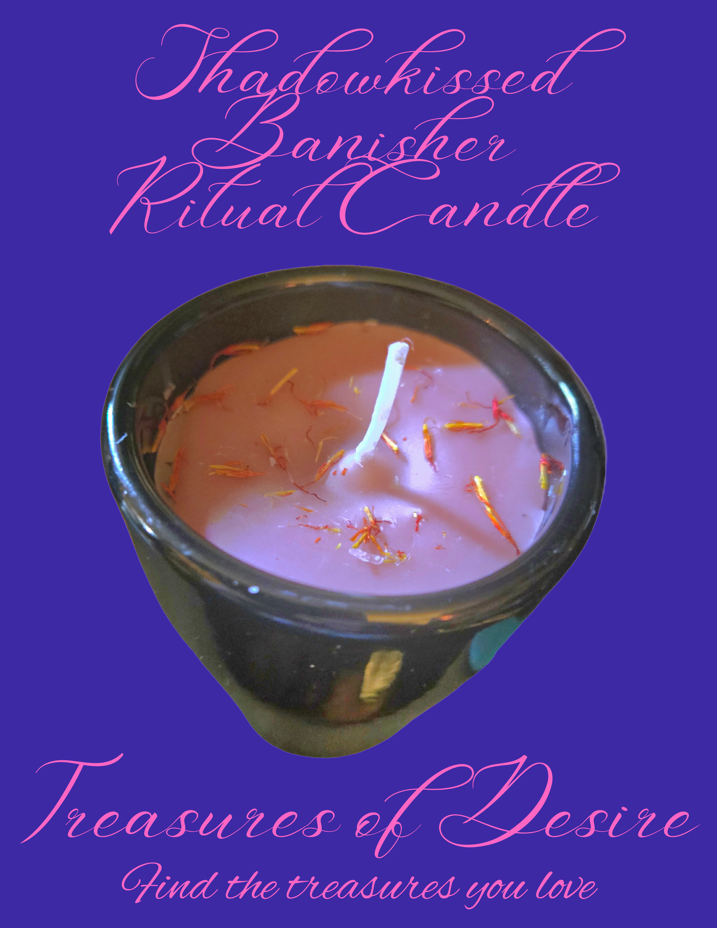 Shadowkissed Banisher-Beeswax Ritual Candle