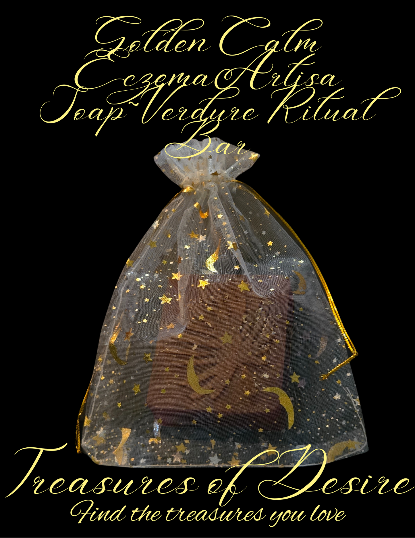 Golden Calm Eczema Luxery Artisan Soap - Verdure Bar