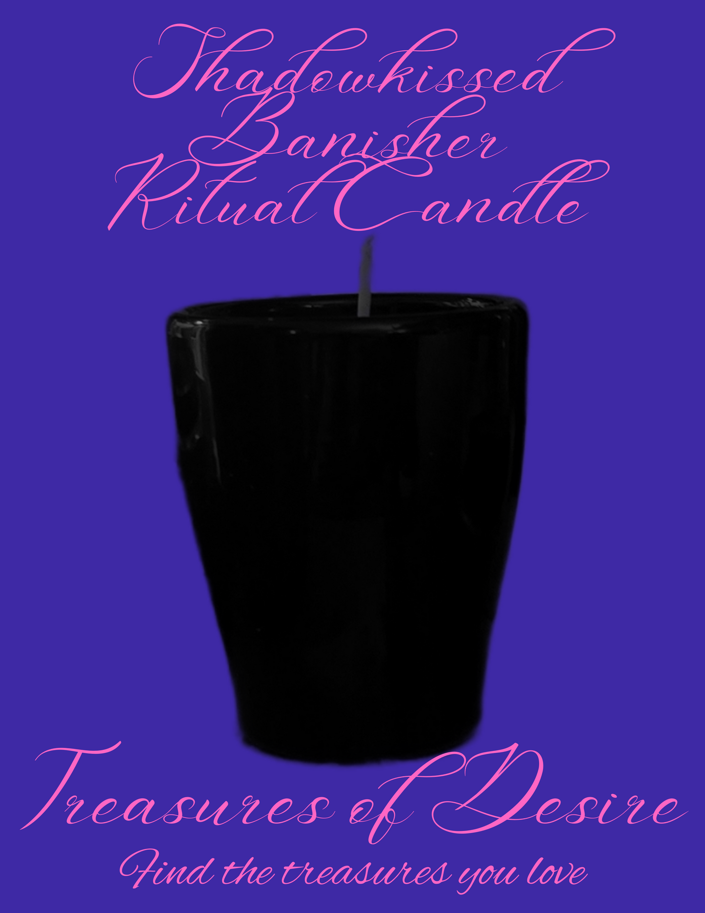 Shadowkissed Banisher-Beeswax Ritual Candle