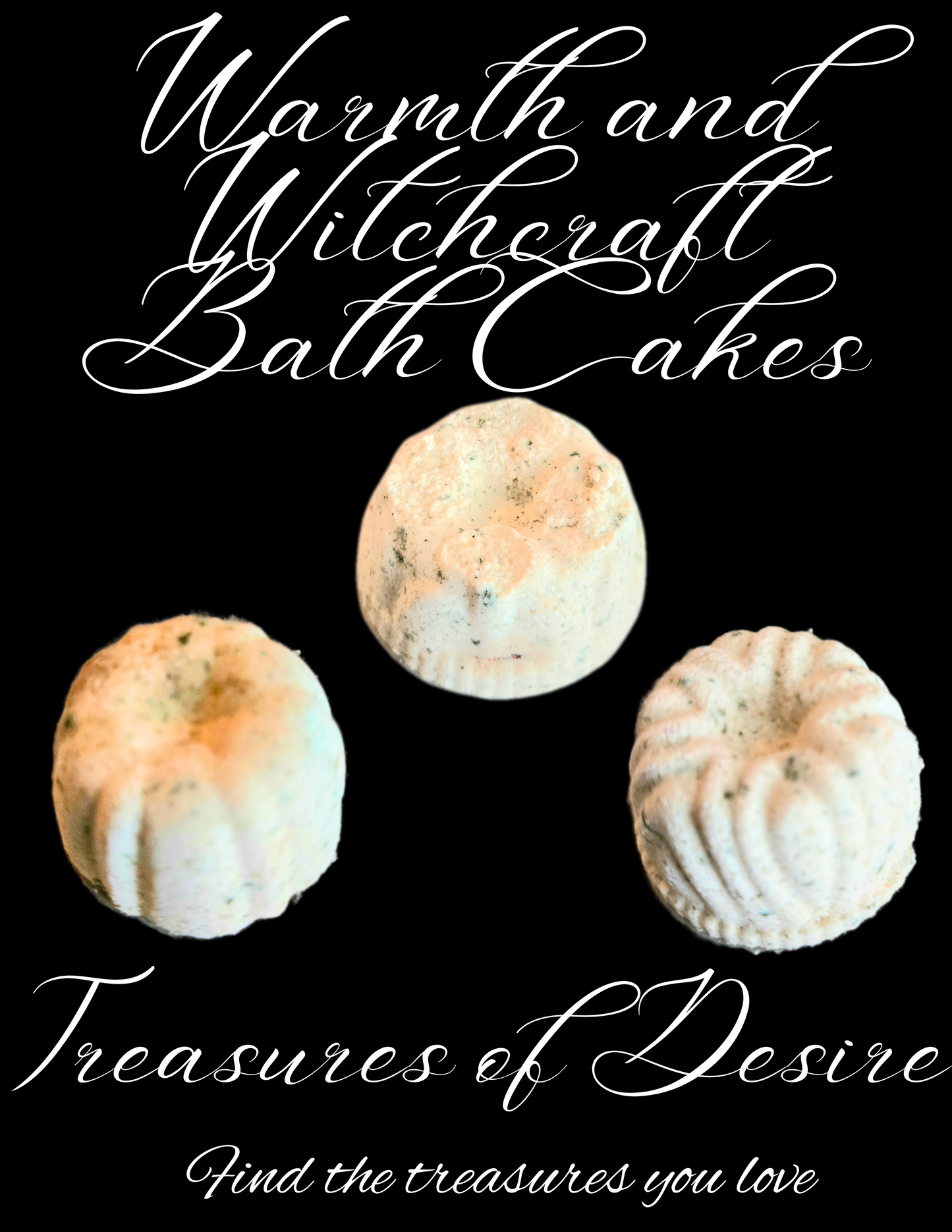 Warmth & Witchcraft Bath Bomb Cakes Set with Ritual Card