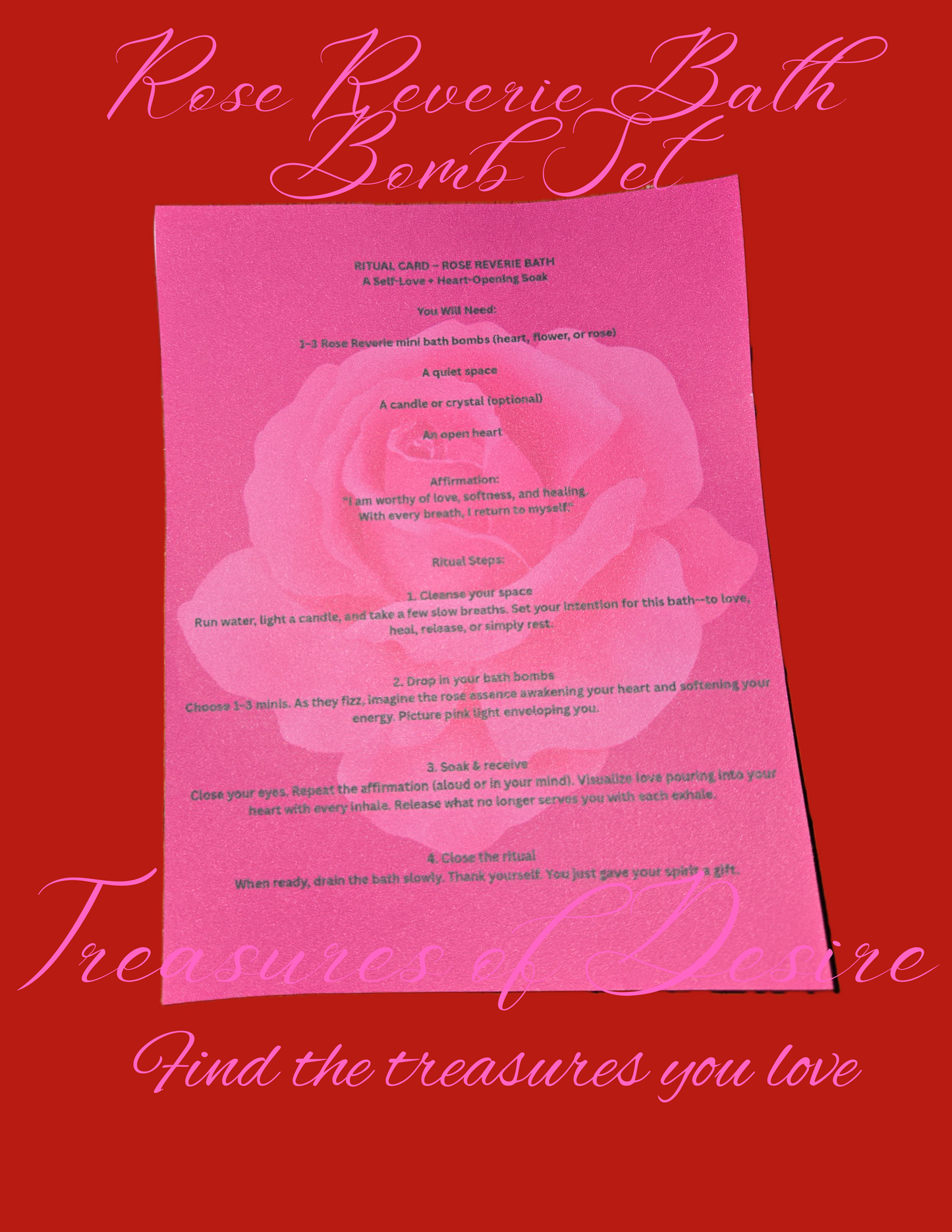 Rose Reverie Ritual Bath Bomb Set