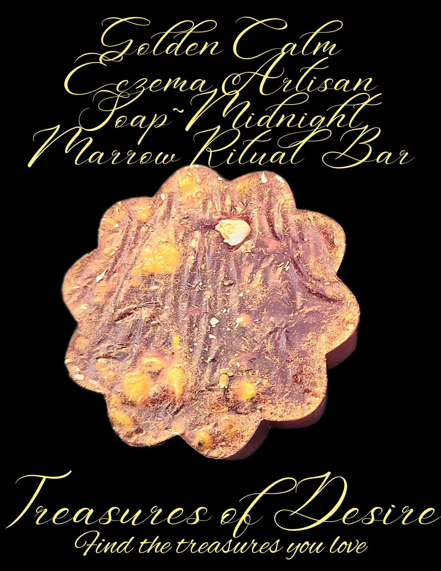 Golden Calm Eczema Artisan Soap-Midnight Marrow Bar
