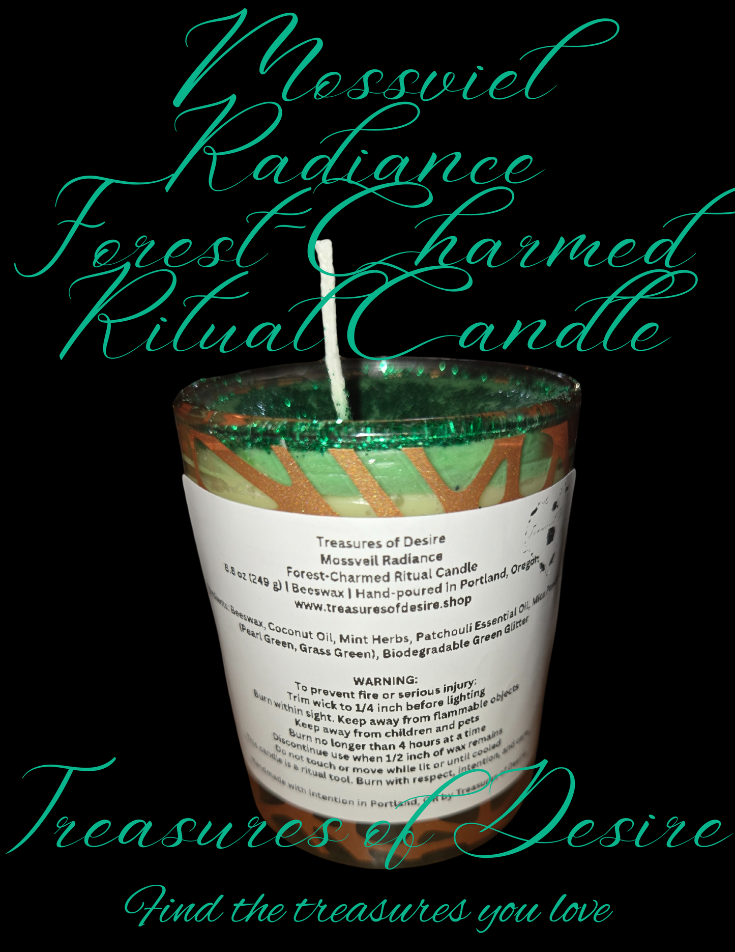Mossviel Radiance Forest-Charmed Ritual Candle