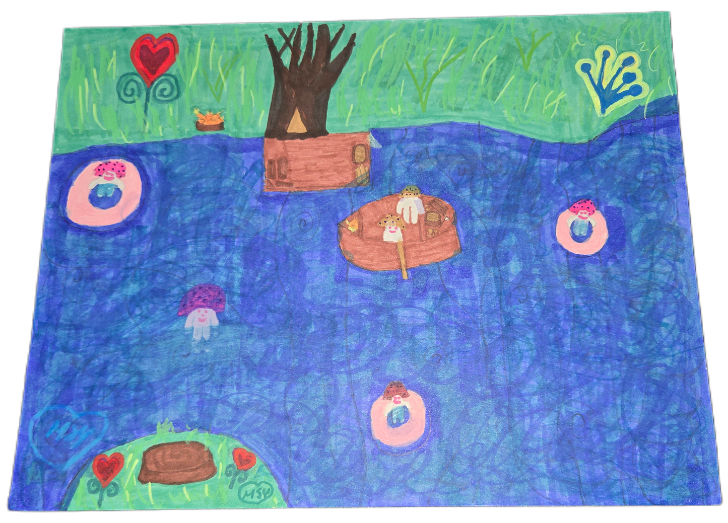 Mycelium Creatures: Carrot Run and River Dock (Original Magical Logistics Art)