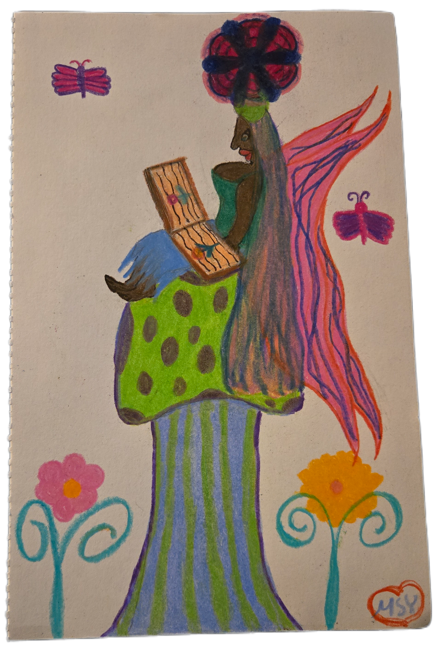 The Archivist’s Bloom | Original Hand-Drawn Fae Portal