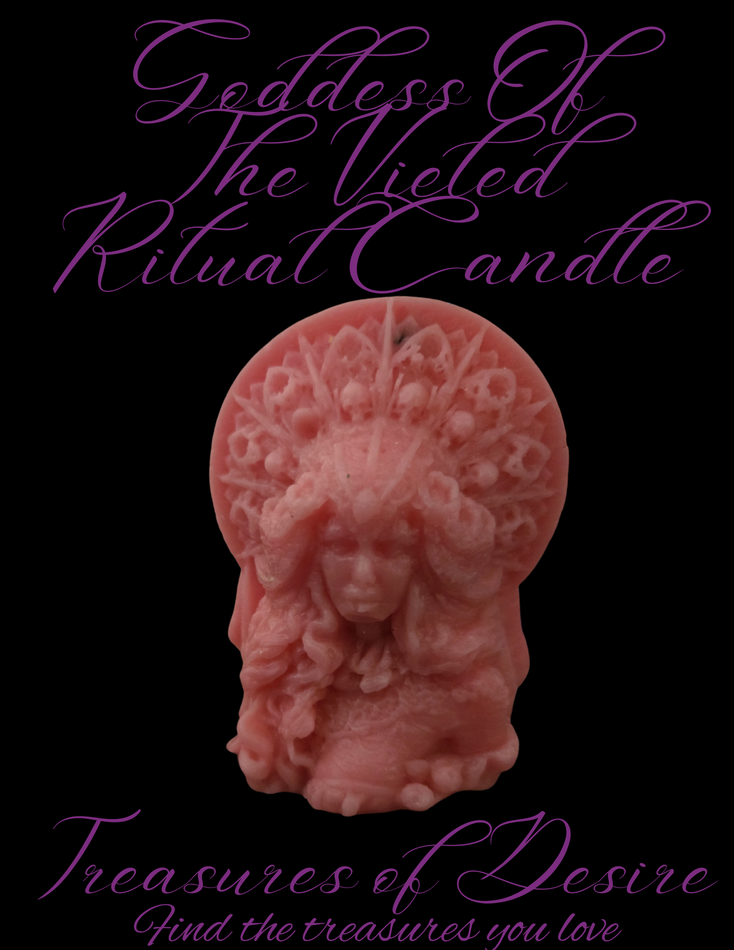 Goddess Of The Vieled Ritual Candle