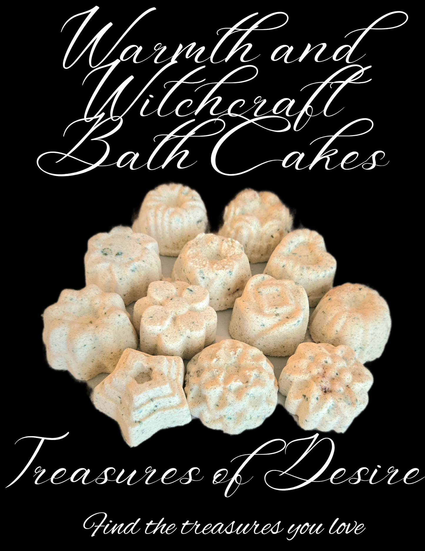 Warmth & Witchcraft Bath Bomb Cakes Set with Ritual Card