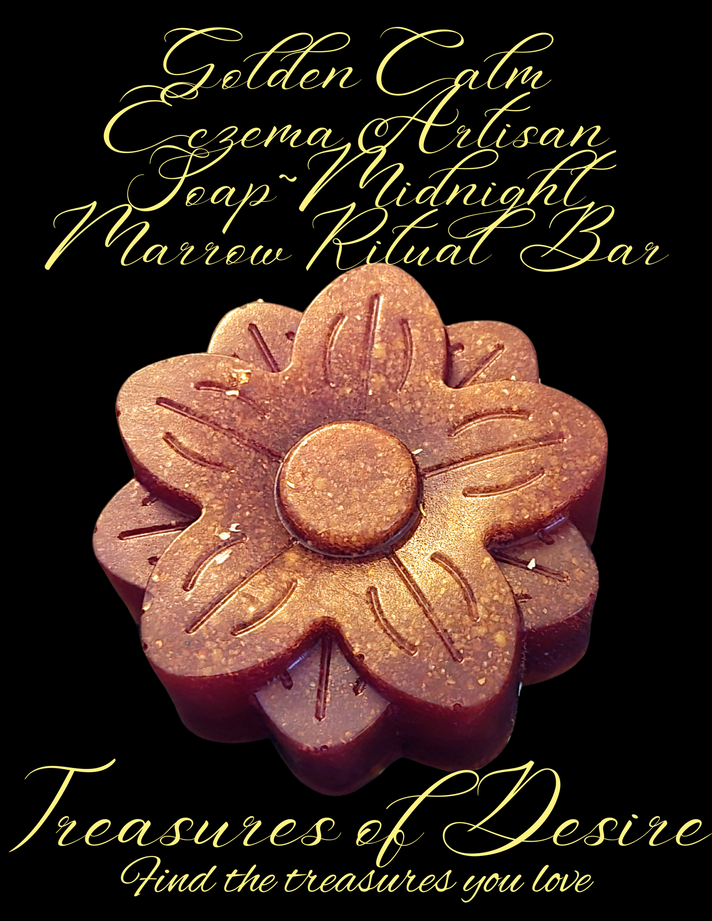 Golden Calm Eczema Artisan Soap-Midnight Marrow Bar