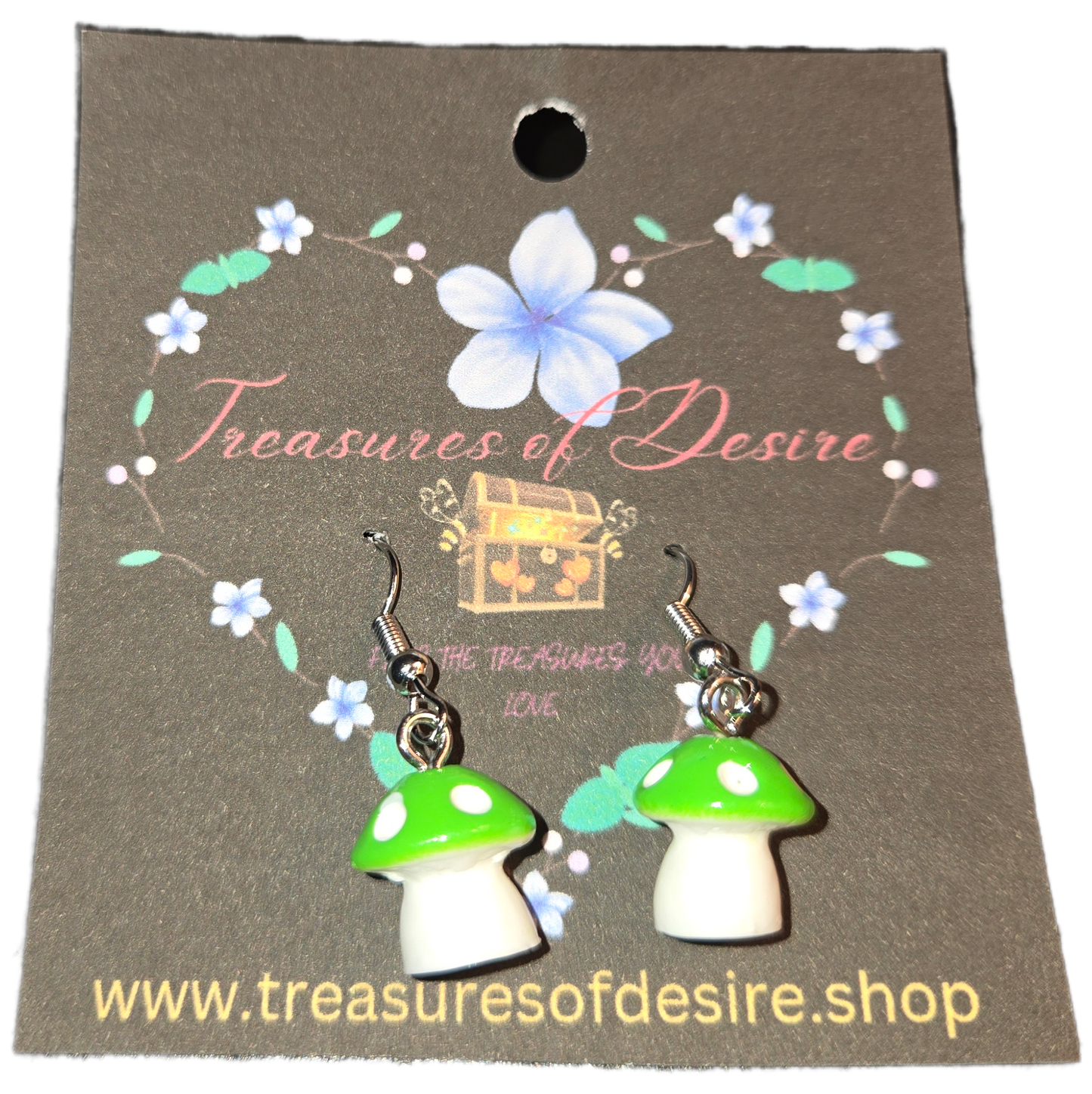 Green Mushroom Danglers