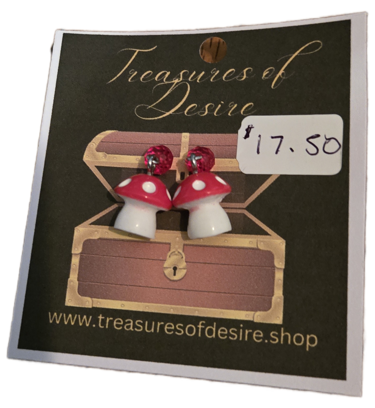 Red Shroom Danglers