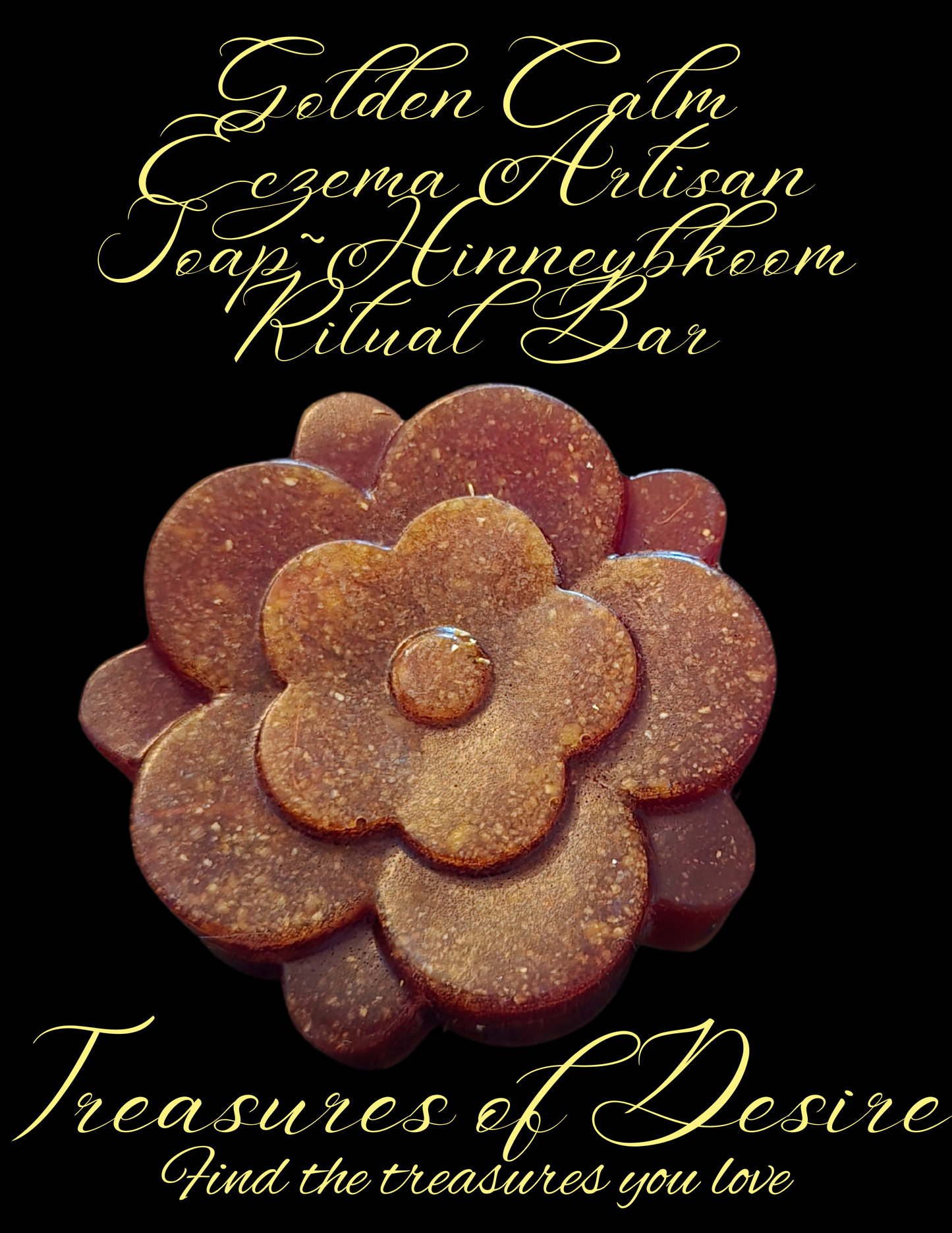 Golden Calm Eczema Artisan Soap-Hinnybloom Bar