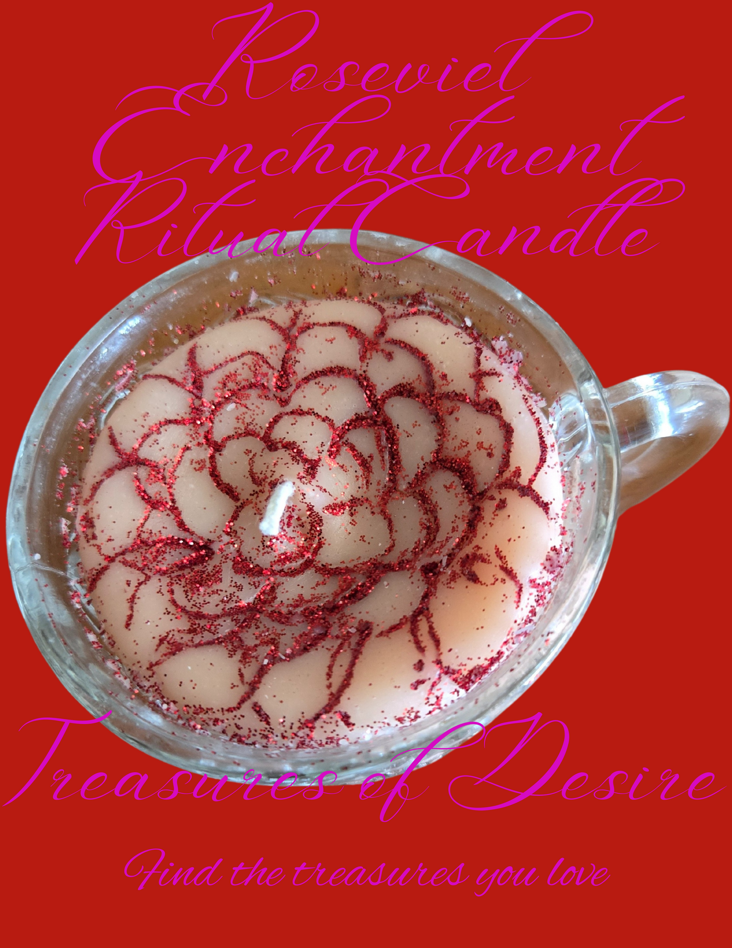 Roseviel Enchantment Ritual Candle