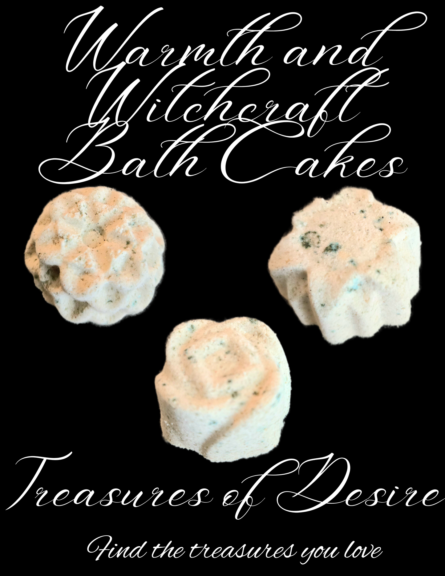 Warmth & Witchcraft Bath Bomb Cakes Set with Ritual Card