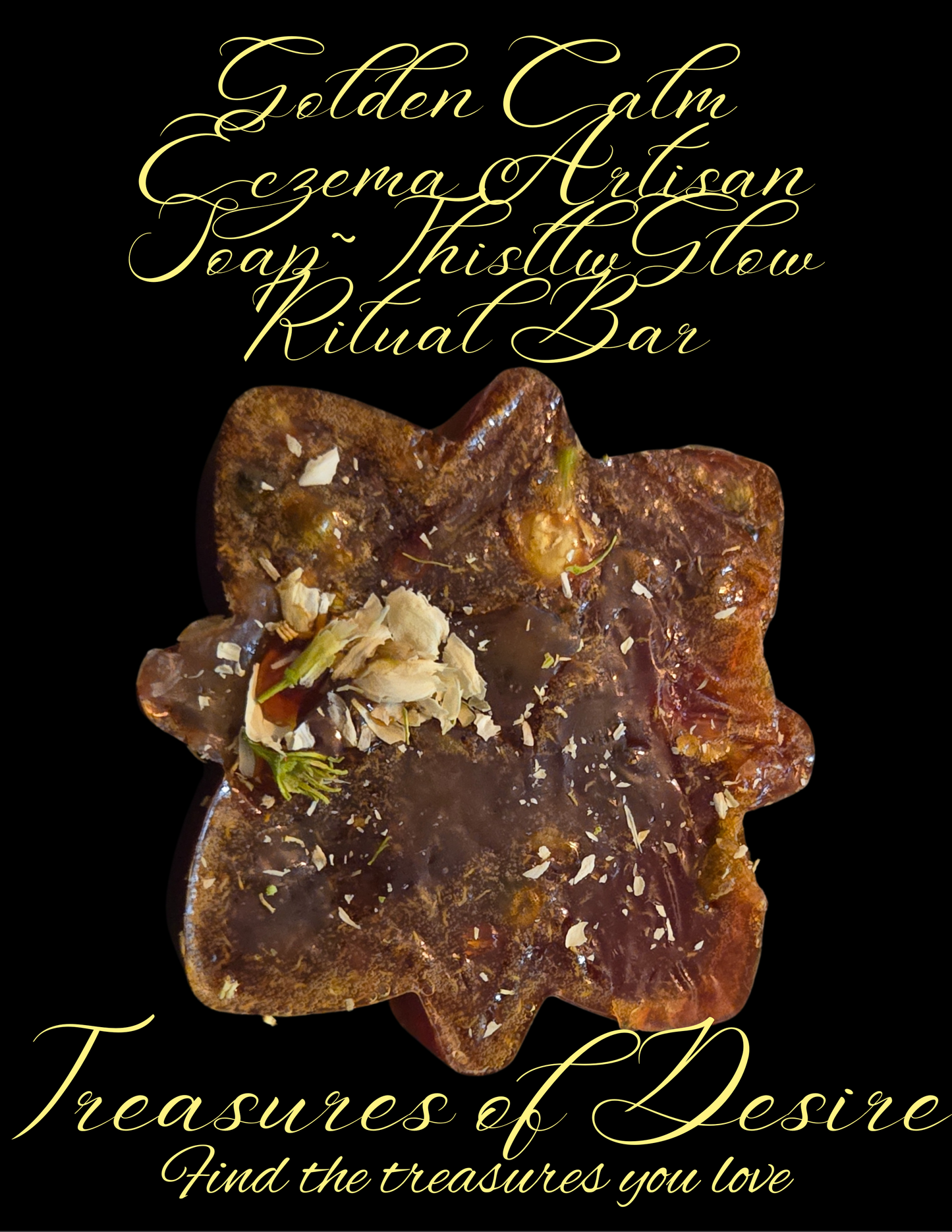Golden Calm Eczema Artisan Soap-ThistleGlow Bar