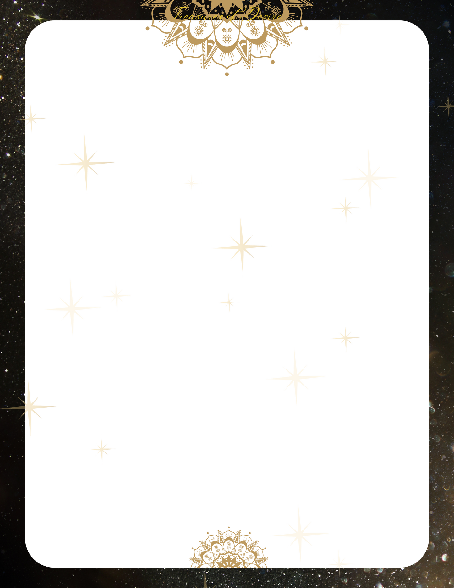 Elegant Celestial Stationary Set Digital Download