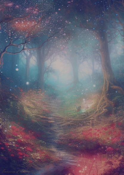 Dreamy Forest Stationary Set Digital Download