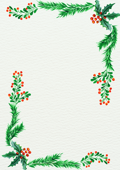 Christmas Stationary Set 1 Digital Download