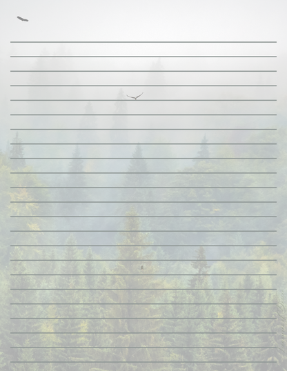 Eagle Forest Stationary Set Digital Download