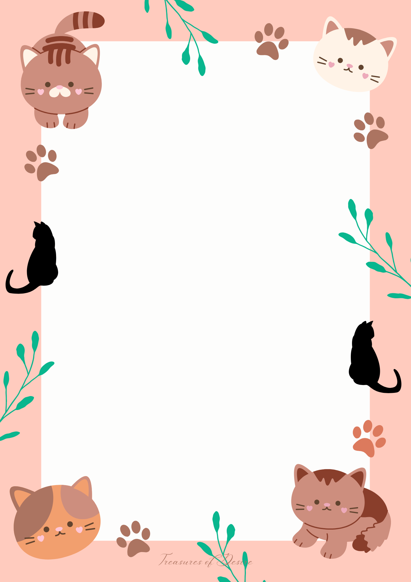 Kitten Stationary Set Digital Download