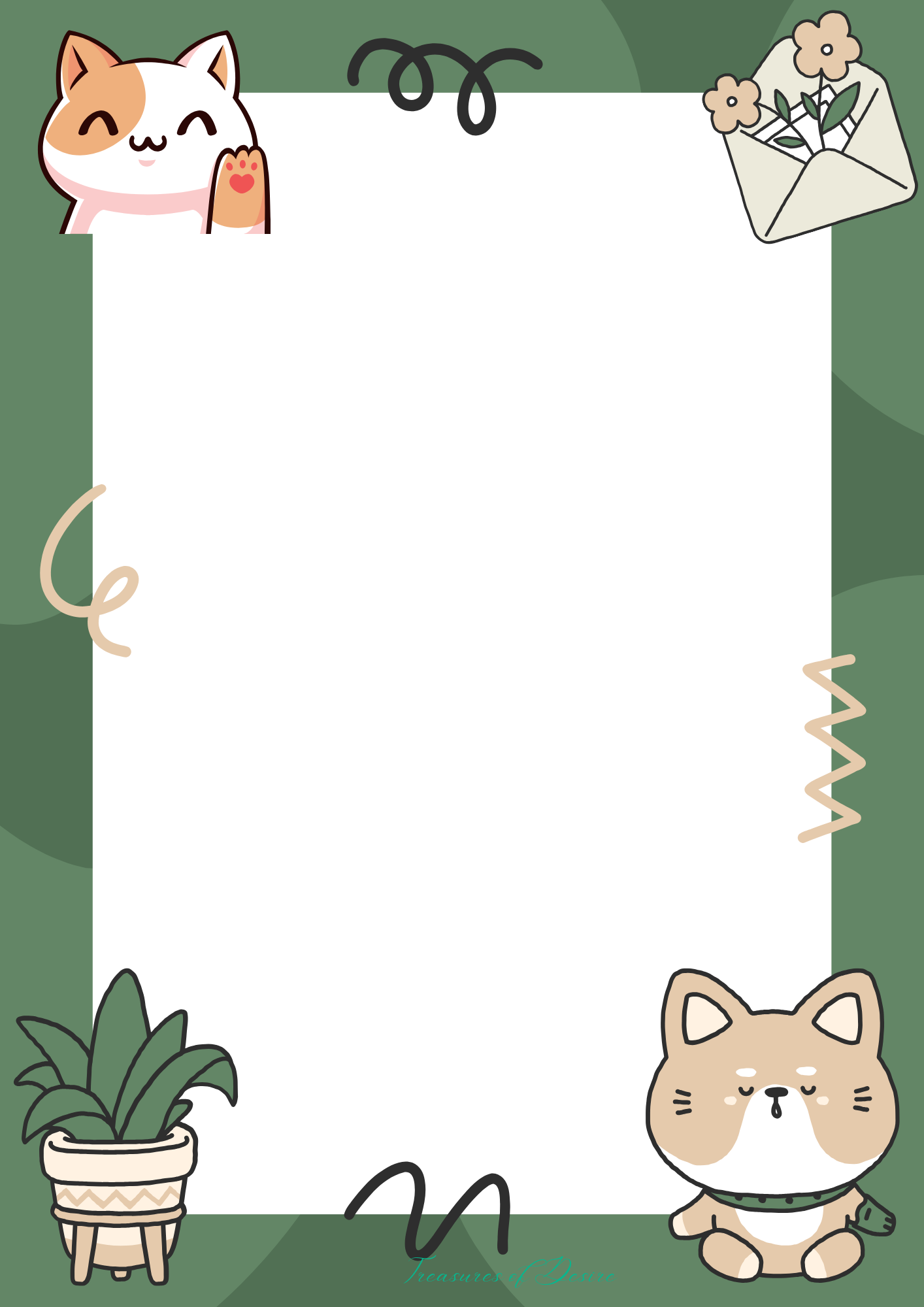 Kitten Stationary Set Digital Download