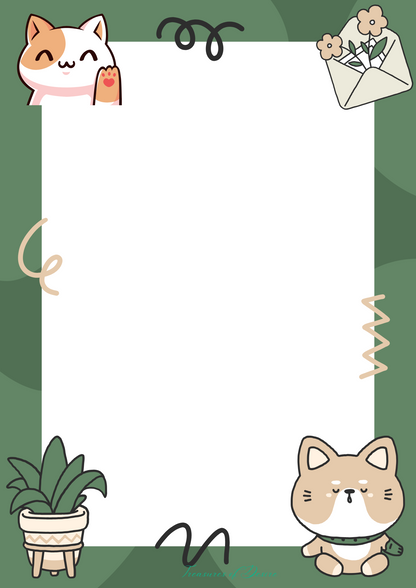 Kitten Stationary Set Digital Download