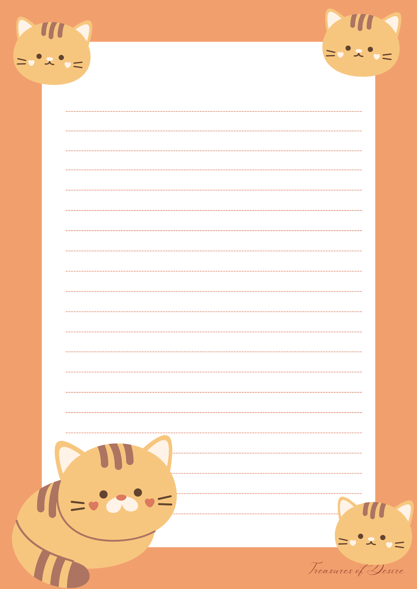 Kitten Stationary Set Digital Download