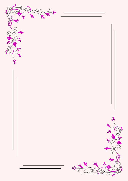 Modern Stationary Pink Digital Download