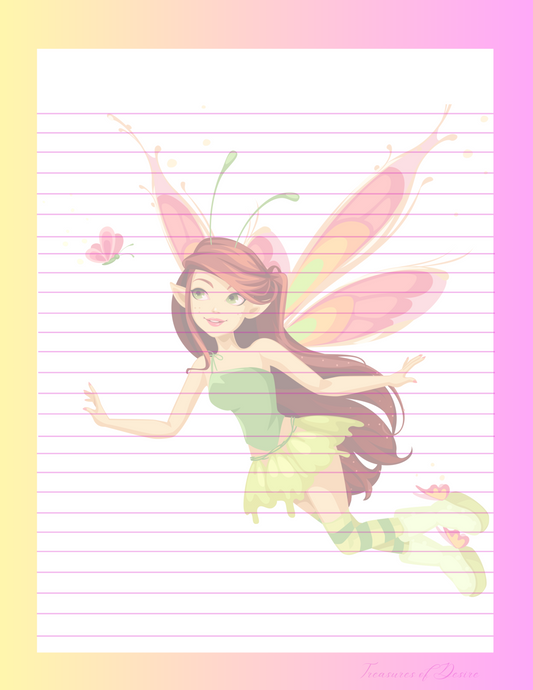 Flying Fairy Multicolor 30 page Stationary Set