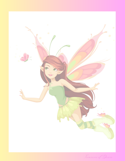 Flying Fairy Multicolor 30 page Stationary Set