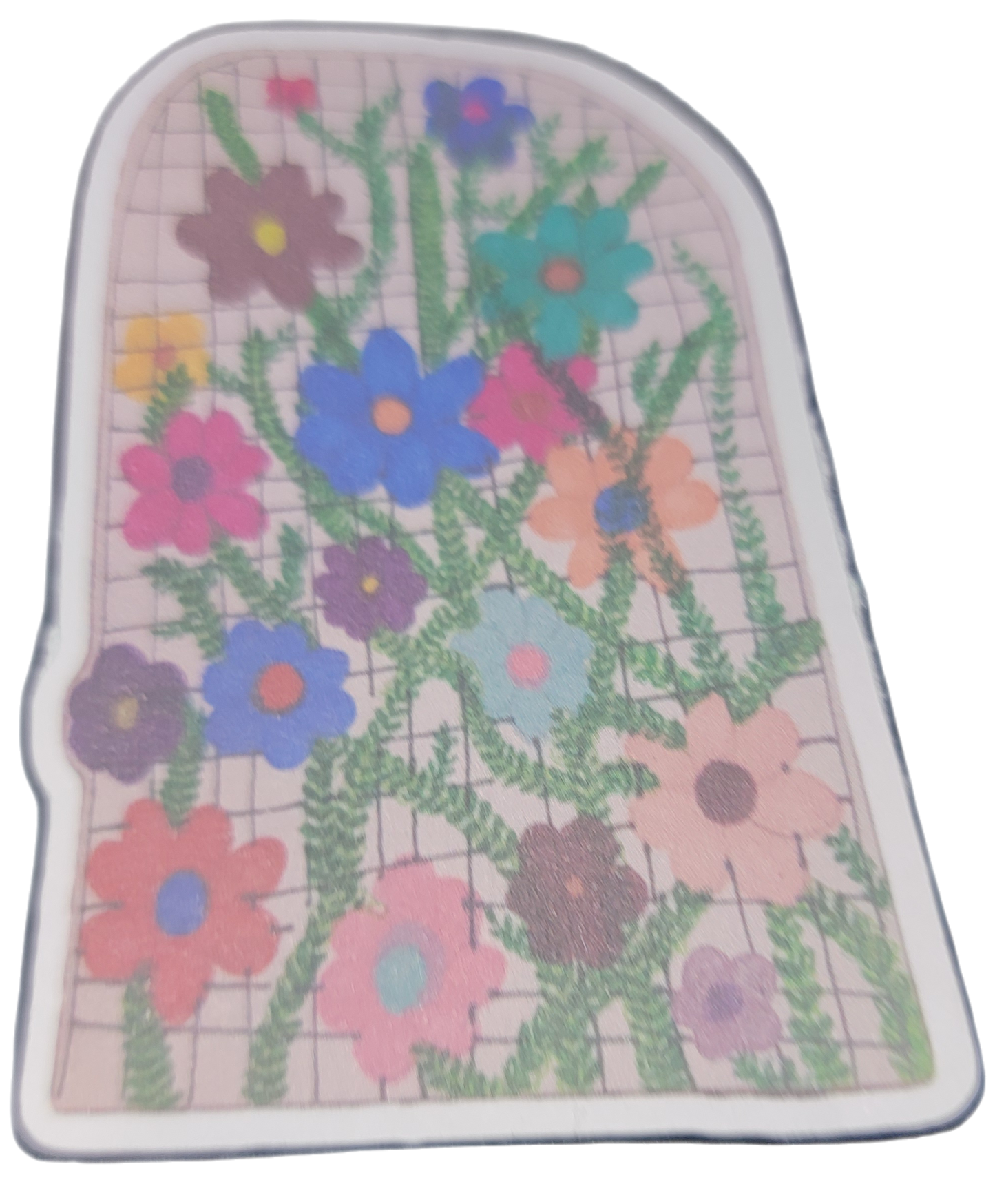 Trellis of Flowers Sticker