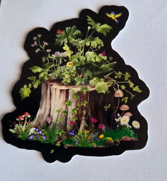 Enchanting Stump Sticker