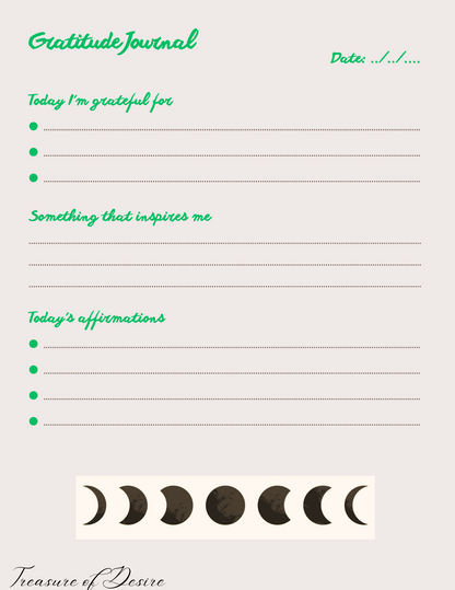 Moon phases Journal and Planner