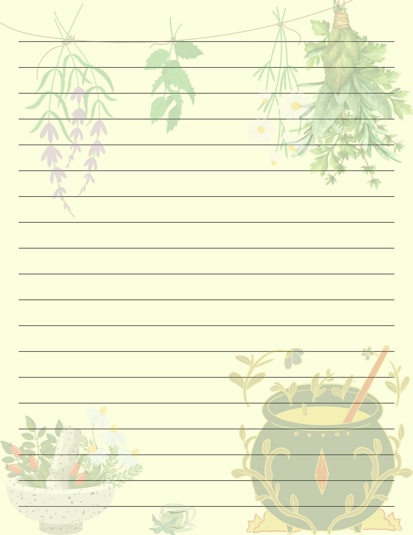 Herbal Craft Stationary Set